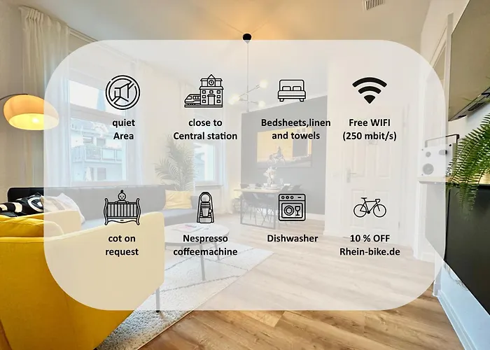 250m Rhein - Ruhig - Hbf - Boxspringbett - K-111-s 아파트 *